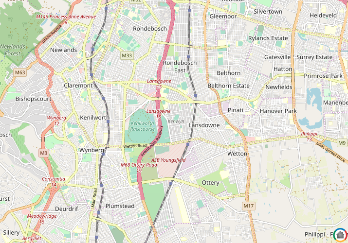 Map location of Kenwyn